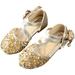 NIUREDLTD Children s Girls Dress Shoes Princess Sandals Summer Baotou Flat Leather Shoes Dance Shoes Size 23