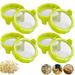 MLFU 8 Pieces Wide Mouth Plastic Seed Crop Germination for Jar Plant Sprouting Lid Food Grade Mesh Sprout Cover Drops