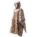 Carevas Multifunctional Lightweight Raincoat with Hood Hiking Cycling Rain Cover Poncho Rain Coat Outdoor Camping Tent Mat