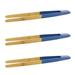 BambooMN Premium 7.9 Reusable Bamboo Kitchen A Toast Tongs For Cooking & Holding - Blue - 30 Pieces