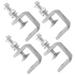 Yannee 4 Pcs Stainless Steel C Clamps Tiger Clamp for Mounting U Clamps Small Desk Clamp