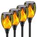 Morttic Solar Lights Outdoor Upgraded 33 LED Solar Torch Light with Flickering Flame for Christmas Decorations Waterproof Landscape Decoration Lights for Pathway Garden -1 Pack