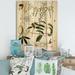 DESIGN ART Designart Vintage Plant Life IV Farmhouse Print on Natural Pine Wood 30 in. wide x 40 in. high