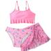 Girls Swimsuits Size 12 Months-18 Months Baby Boys Summer Butterfly Print Shorts Beach Swimwear Swimming Trunks 3 Piece Teen Bathing Suits For Girls Pink