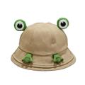 Holiday Savings Deals! Kukoosong Toddler Baby Sun Hat Bucket Hat Parent-child Cute Hat All-match Fisherman Hat Student Cartoon Sunscreen Sun Hat Khaki One Size