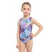 Toddler Swimsuit Girl Girls Swimsuits One Piece Summer Print Training Baby Swimwear Bathing Suit For Teens Girl Purple