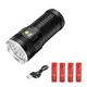 WINDFIRE LED Torch Rechargeable, 100000 Lumen Super Bright Handheld Flashlight, 3 Lighting Modes, Powerful LED Torches Camping Light for Hiking, Dog Walking, Emergency