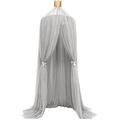 Yosemite Bed Curtains Canopy Baby Lace Crib Tent Round Dome Mosquito Net Large Size Hanging Bed Netting Cover Kids Bedroom Decoration Grey