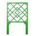 David Francis Furniture Darien Wood & Rattan Headboard Wood/Wicker/Rattan in Green | 64 H x 42 W x 1 D in | Wayfair B4501-T-S138