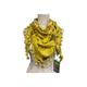 Pretty Yellow 100% Cotton Embroidered Lace, Boho Hippy Tassel Scarf, Wrap, Pashmina, Triangular, Gift Idea
