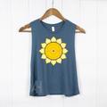 Sunflower Weightlifting Racerback Cropped Workout Tank