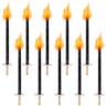 25x Lumières Flamme torches torches de jardin torches pour enfants torches de cire torches de