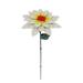 Metal Flower Garden Stakes Spring Outdoor Decor Metal Sunflowers Daisy Yard Art Weather Proof Metal Flower Stick Indoor Pathway Patio Lawn Decorations