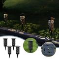 2023 Summer Savings! WJSXC Solar Lighting Clearance Bright Solar Lights 4 Pack Color Changing+Warm White LED Solar Lights Outdoor IP67 Waterproof Solar Lights Solar Powered Garden Lights for Walkway