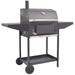 Tomshoo BBQ Charcoal Smoker with Bottom Shelf Black