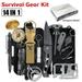 14 In 1 Outdoor Emergency Gear Survival Kit Camping Hiking Backpack Tools Carrying Case