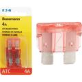 2PC Bussmann 4-Amp 32-Volt ATC Blade Automotive Fuse (4-Pack) BP-ATC-4-RP BP/ATC-4-RP 573418