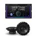 JVC KW-R950BTS 2-DIN CD Receiver BT/USB/Sirius XM/Amazon Alexa/13-Band EQ / Variable-Color Illumination with 1 Pair S-S65 6.5 Coax Speakers