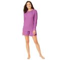 Plus Size Women's Thermal Henley by Woman Within in Pretty Orchid (Size 5X)
