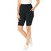 Plus Size Women's Pocket Bike Short by Woman Within in Heather Charcoal (Size 4X)