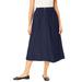 Plus Size Women's 7-Day Mockfly Skirt by Woman Within in Indigo (Size 24 W)