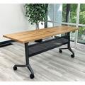 Solid Wood / Beech Flip & Stow Training Tables - 71"x 24" Table