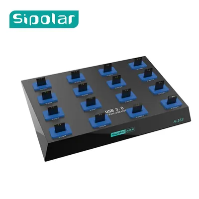 Sipolar – duplicateur USB 3.0 25W super vitesse de données 5Gbps 16 ports avec logiciel gratuit