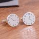 Special Times Cufflinks, Personalised Time Clock New Daddy Cufflinks