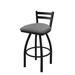 Holland Bar Stool 411 Jackie Low Back Swivel Bar & Counter Stool Plastic in Blue/Black | Counter Stool (25" Seat Height) | Wayfair 41125BW020