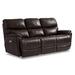 La-Z-Boy Trouper Power Leather Match Reclining Sofa w/ Power Headrest Leather Match in Brown | 41.5 H x 85 W x 42 D in | Wayfair