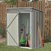 Schnappi 5'3" ft. W x 3 ft. D Galvanized Steel Traditional Storage Shed | 71.3 H x 63.8 W x 36.2 D in | Wayfair WF285307AAE