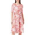 GERRY WEBER Damen 180023-35021 Kleid, Lila/Pink/Rot/Orange Druck, 48