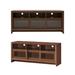 Red Barrel Studio® Modern TV Cabinet w/ Storage Space For Tvs Up To 60" Wood in Brown | 24 H x 56 W x 17 D in | Wayfair