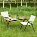 3 Piece Folding Outdoor Table and Two Chairs for Picnics