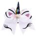 Girls accessories Baby Girls Hair Accessories Unicorn Hair Clips Bow Tie Hair Rings (White)