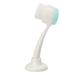 Facial brush 1Pc Manual Facial Brush Facial Cleansing Brush Portable Skin Care Massage Tool for Women Lady (White)