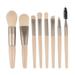 8 Pieces Makeup Brushes Storage Bag Powder Foundation Make Up Set Brush White Type 2