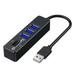 Lomubue USB Hub 5-in-1 Multifunctional Driver-free Universal Wide Compatibility High-speed Transmission Portable USB 2.0 Hub Splitter SD-Card/TF Card Reader for Laptop