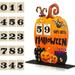 Halloween Countdown Calendar DIY Moving Wooden Block Calendar Advent Calendar Pumpkin Halloween Home Decor Holiday Ornament Desk Decoration Gift