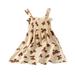 ZRBYWB Girl s Casual Dress Summer Scoop Neck Sleeveless Floral Flowy Print Plain Sundress Beach Dress Summer Clothes