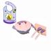 MesaSe Pink Baby Plates Bowls with Lids - Silicone Mini Mat - Suction Placemat Bowl with Spoon Fork for Self Feeding - Purple Baby Bib