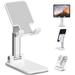 Cell Phone Stand for Desk Adjustable Foldable Cellphone Holder for Office Desktop Mobile Phone Accessories Compatible with iPhone iPad Samsung Tablet