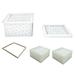 Lomubue 1 Set Storage Box Mold Anti-deformed Silicone Hexagon Shape 3D Jewelry Case DIY Resin Mould Household Supplies