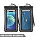 DIDADI Waterproof Phone Pouchs IP68 Case Dry Bag for Cellphone Protection Universal Compatible for iPhone 14 13 12 11 Pro Max XS Plus Samsung Galaxy S23 Cellphone Up to 7.0-2 Pack Black