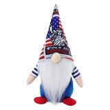 Home Decoration Holiday Products Independence Day Decor -Patriotic Gnome Plush President Election Decorations Fourth Of July Patriotic Decor Faceless Doll Gnomes Decorations -Long Hat Gnome BLUE