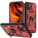 Slide Camera Lens Protect Armor Case For iPhone 13 14 12 11 Pro Max XS X XR 7 8 Plus Rugged Magnetic Holder Bumpers Ring Cover