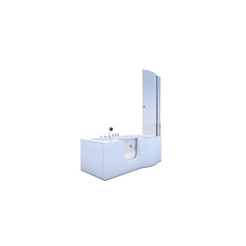 Seniorendusche und Wanne mit Whirlpool S12D-TH-WP-L Dusche 170x85cm