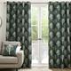 Fusion - Woodland Trees - 100% Cotton Pair of Eyelet Curtains - 90" Width x 72" Drop (229 x 183cm) in Green