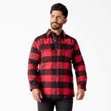 Dickies Men's Heavyweight Brawny Flannel Shirt - Red/black Buffalo Plaid Size 3Xl (WL901)