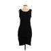 Leith Casual Dress - Bodycon Scoop Neck Sleeveless: Black Print Dresses - Women's Size Medium